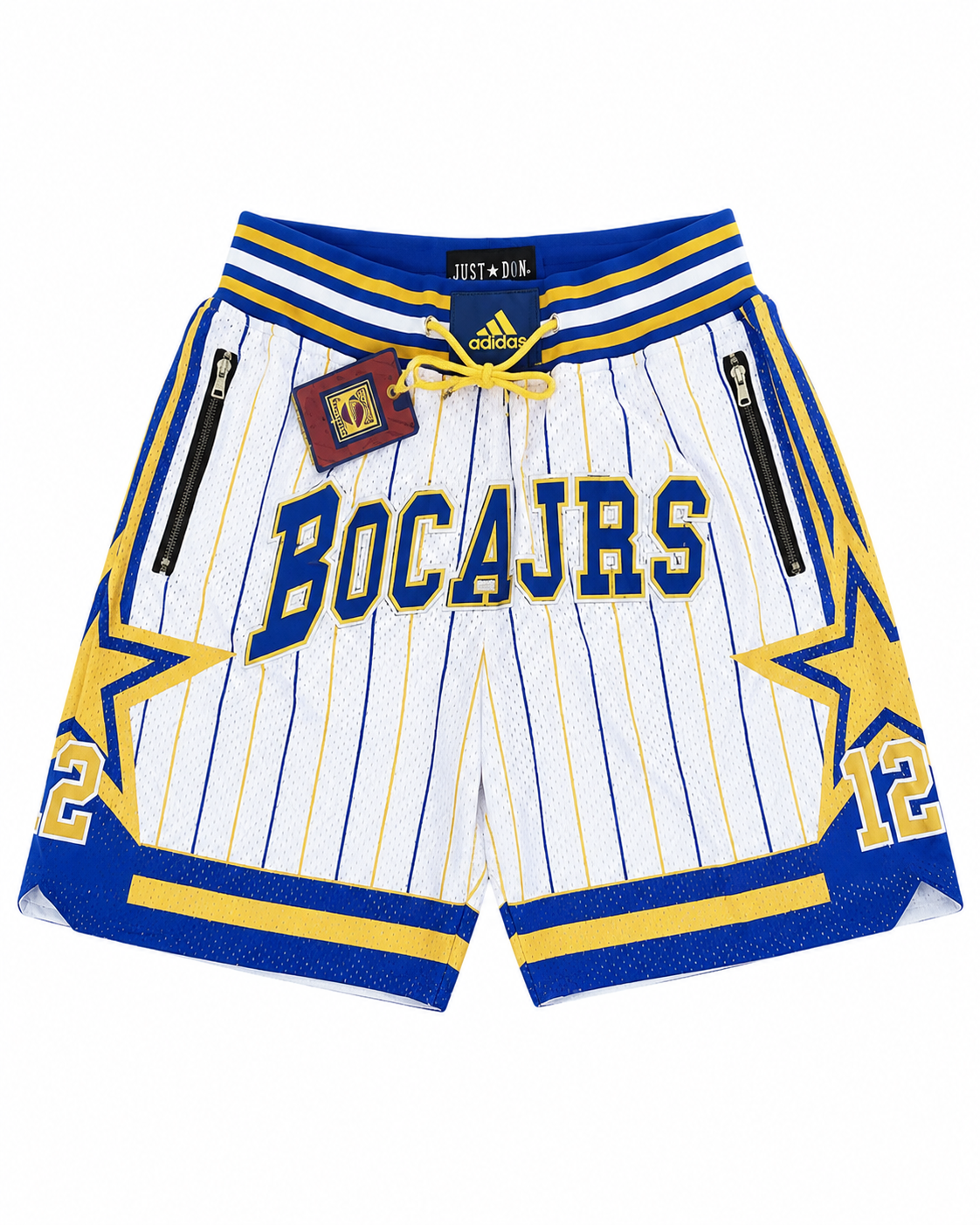 Short Boca Juniors Basketball #12 Blanco, Azul y Amarillo