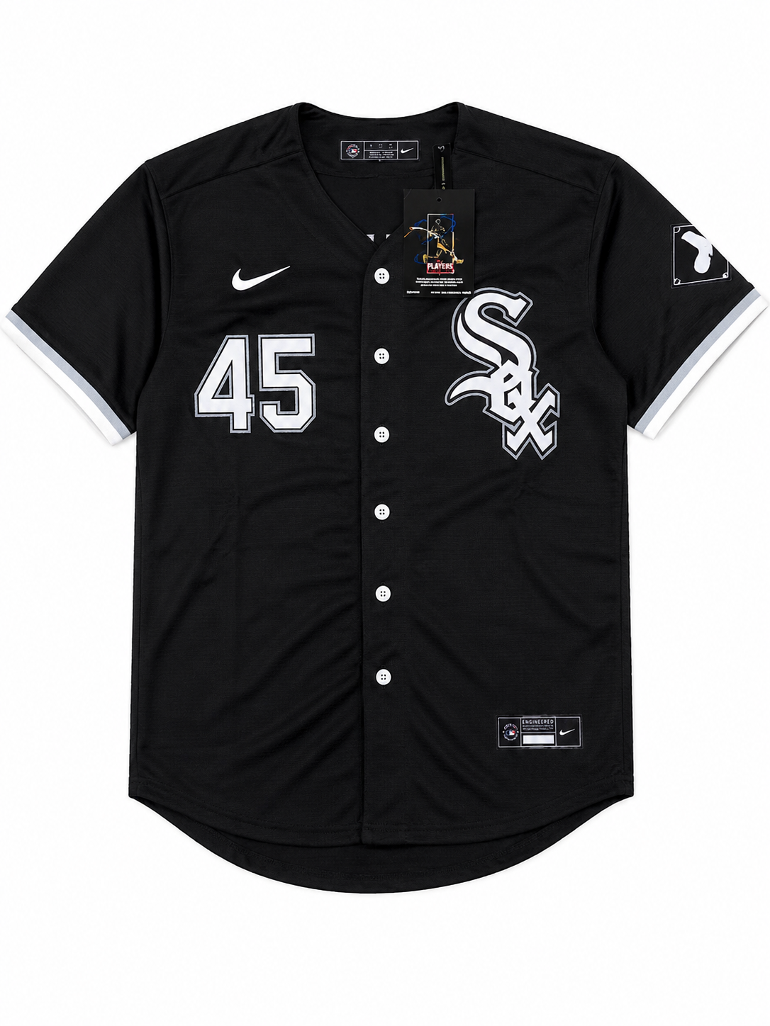 Camiseta MLB Chicago White Sox #45 Negra