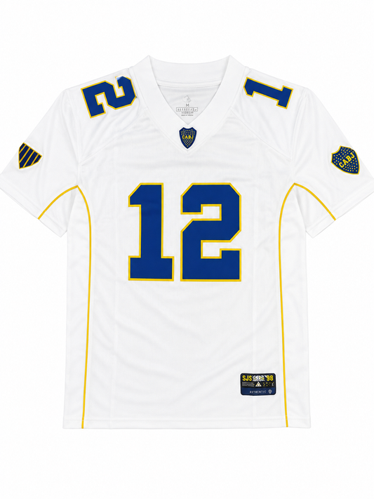 Camiseta Boca Juniors #12 Blanca