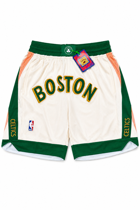Short NBA Boston Celtics Hardwood Classics Blanco y Verde