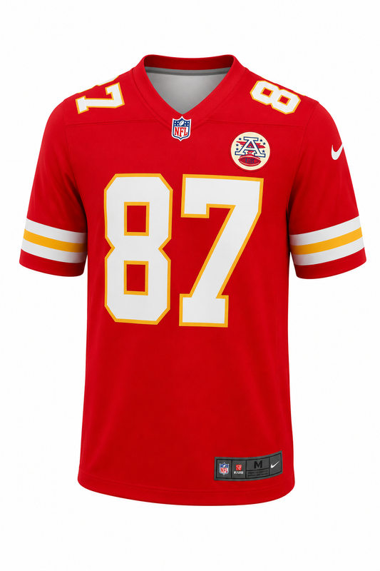 Camiseta NFL Kansas City Chiefs Travis Kelce #87 Roja