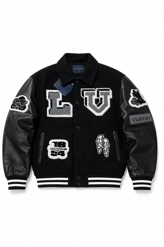 Chaqueta Varsity Louis Vuitton Negra