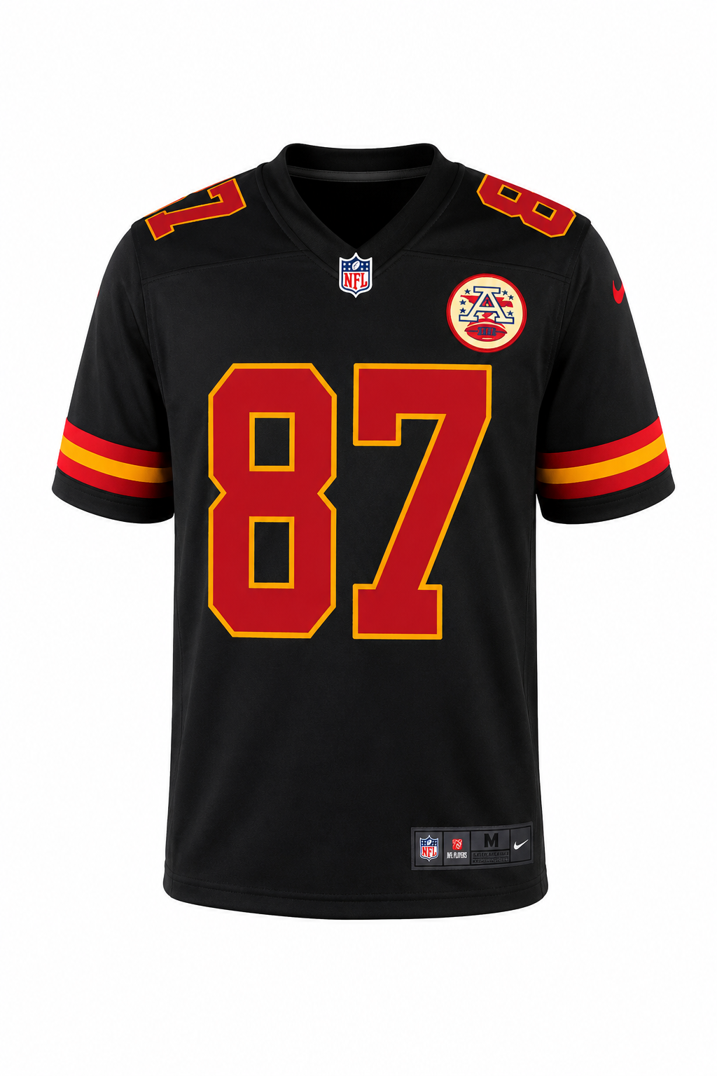Camiseta NFL Kansas City Chiefs Travis Kelce #87 Negra