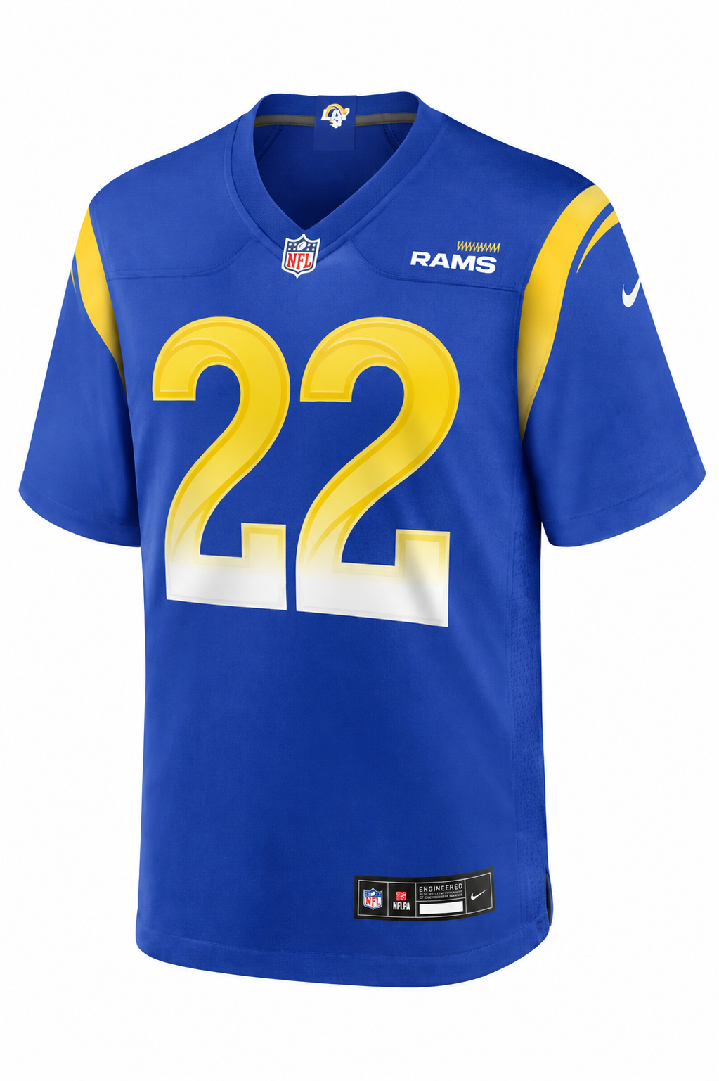 Camiseta NFL Los Angeles Rams Blake Corum #22 Azul
