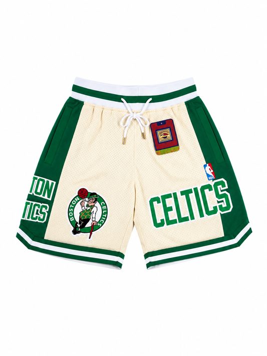 Short NBA Boston Celtics Hardwood Classics Crema y Verde