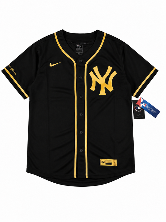 Camiseta MLB New York Yankees Negra y Dorada