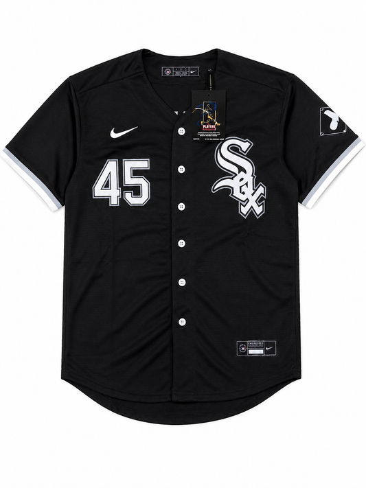 Camiseta MLB Chicago White Sox #45 Negra